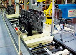 Sooq發(fā)動機裝配線的輸送形式 現(xiàn)代發(fā)動機制造的高效血脈